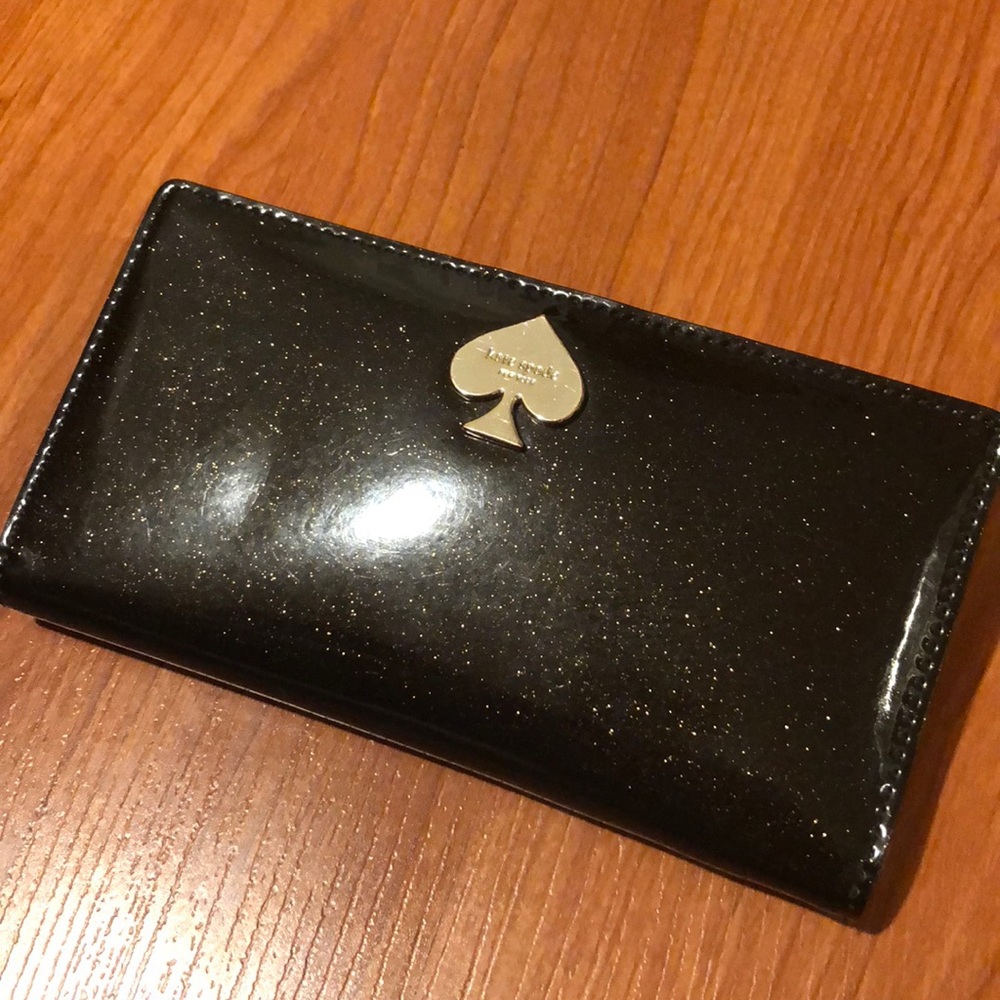 🖤 Kate Spade Glitter Bug Stacy Wallet